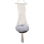 Macrame Wall Hanging Tapestry with Geometric Pattern | High & Bury