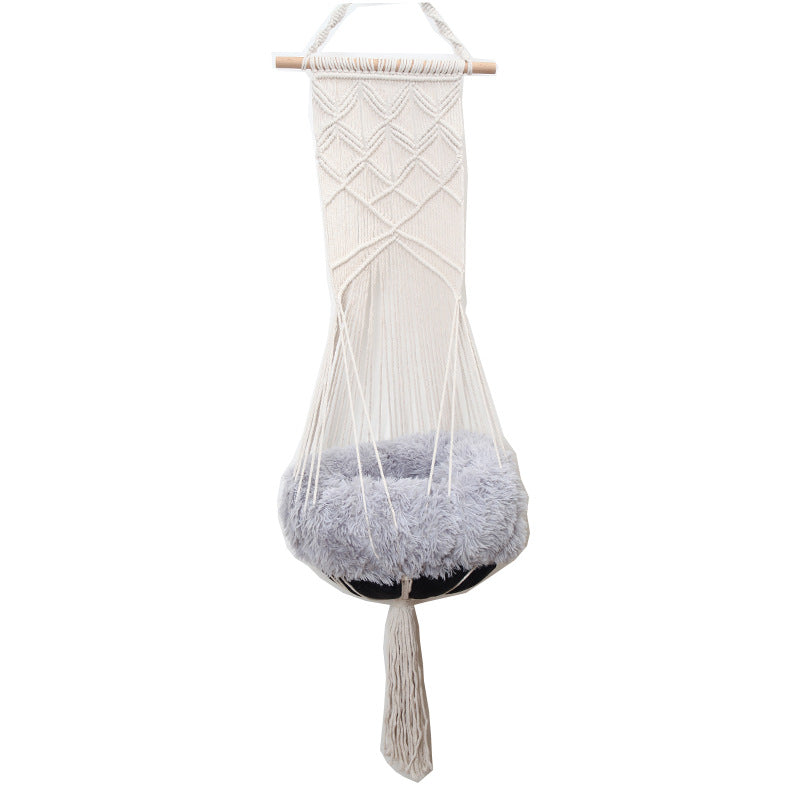 Macrame Wall Hanging Tapestry with Geometric Pattern | High & Bury