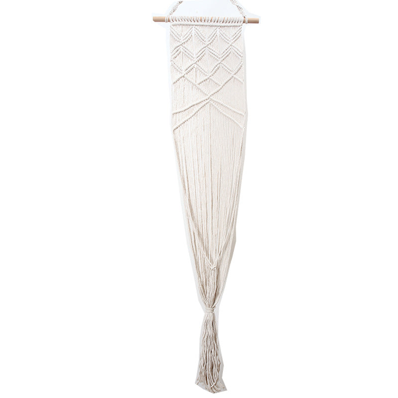 Macrame Wall Hanging Tapestry with Geometric Pattern | High & Bury