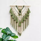 Macrame Wall Hanging White Orange | High & Bury