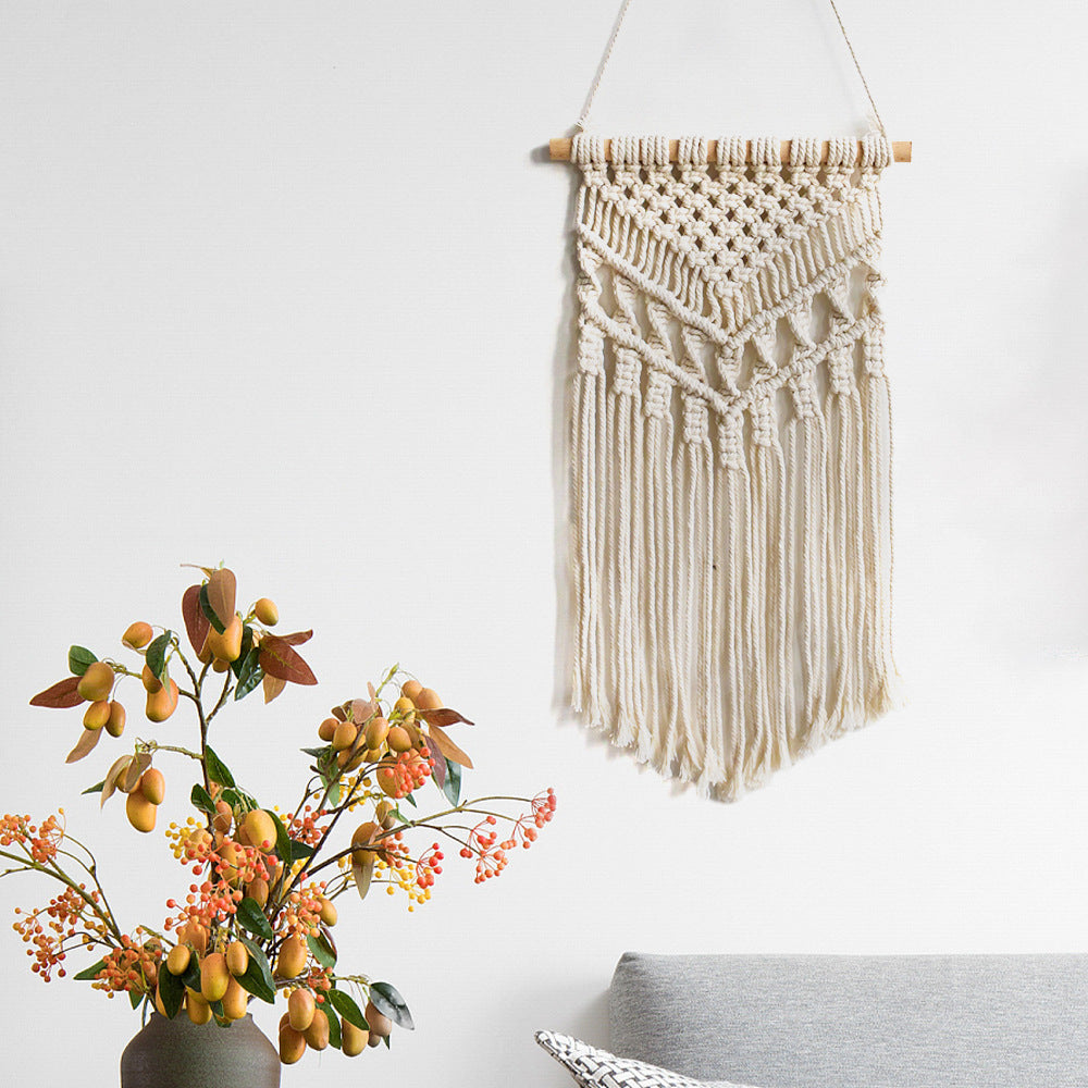 Macrame Wall Hanging with Artistic Fringes | High & Bury