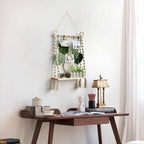 Macrame Wall Hanging with Decorative Leaf Patterns | High & Bury