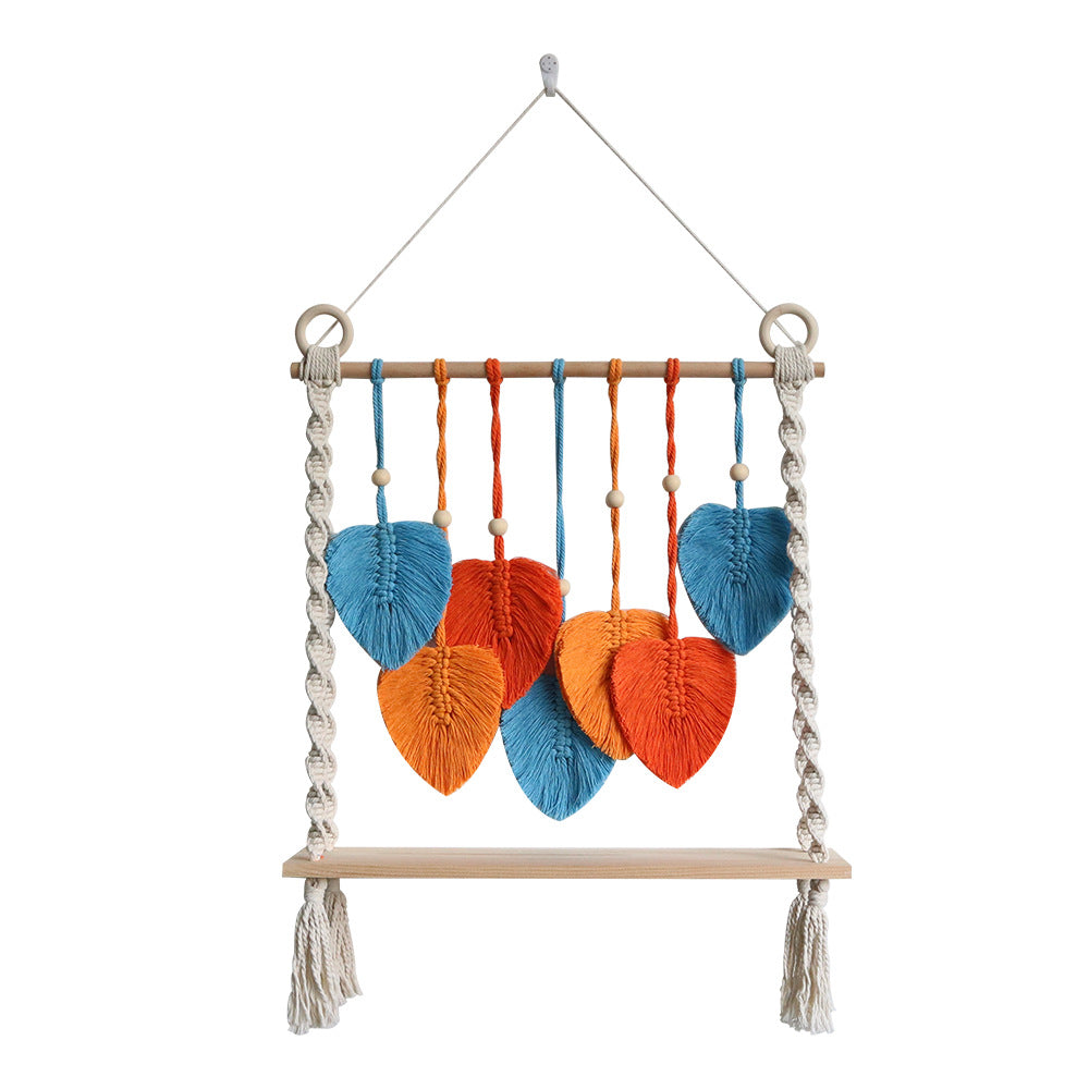 Macrame Wall Hanging with Decorative Leaf Patterns | High & Bury