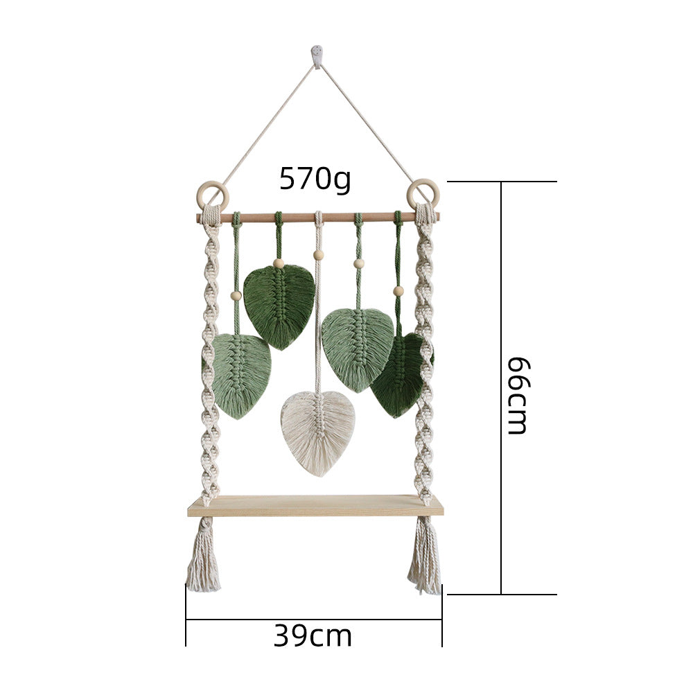 Macrame Wall Hanging with Decorative Leaf Patterns | High & Bury