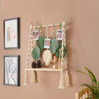 Macrame Wall Hanging with Decorative Leaf Patterns | High & Bury