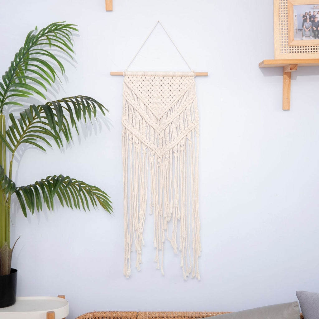 Macrame Wall Hanging with Elegant Fringe Look | High & Bury