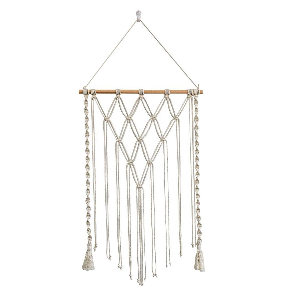 Macrame Wall Hanging with Elegant Fringes and Artistic Design | High & Bury
