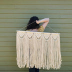 Macrame Wall Hanging with Elegant Fringes | High & Bury