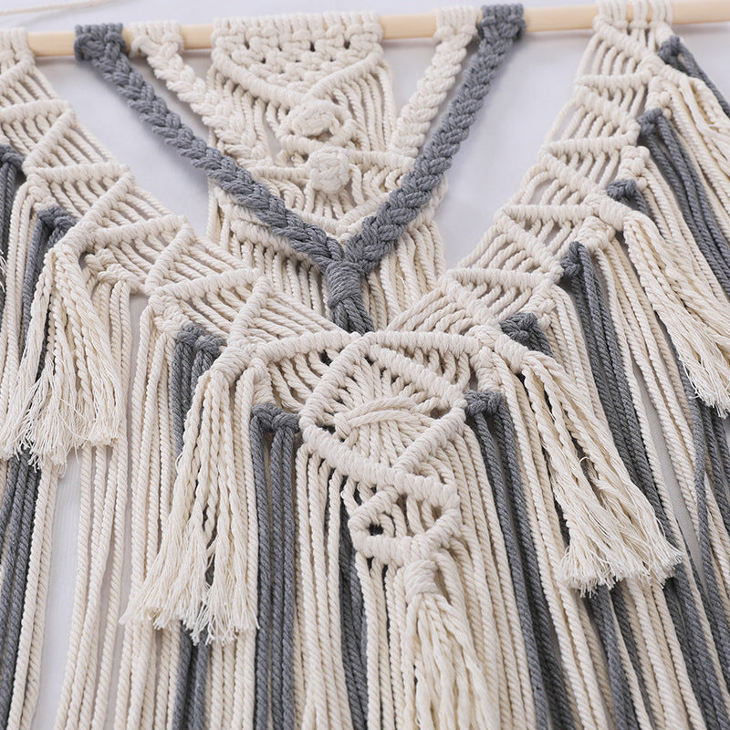 Macrame Wall Hanging with Fringes | High & Bury