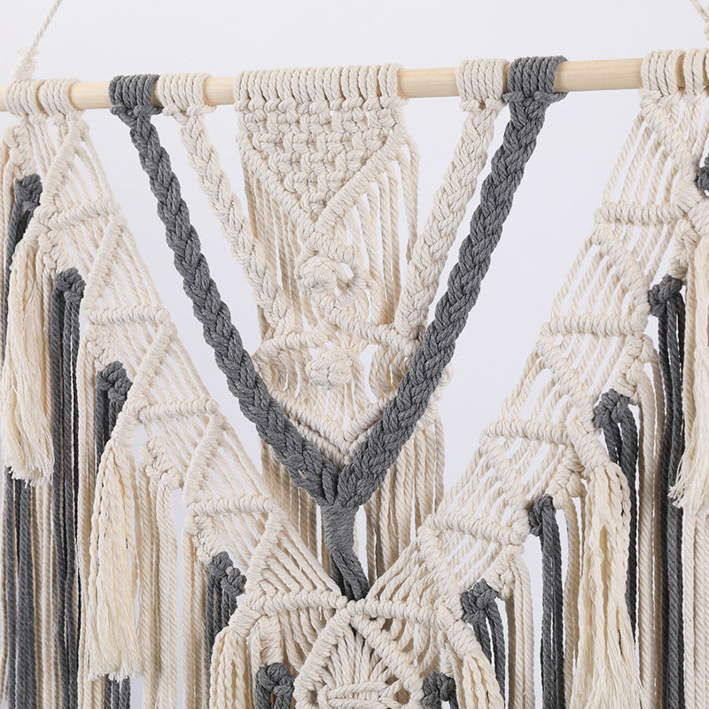 Macrame Wall Hanging with Fringes | High & Bury