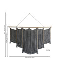 Macrame Wall Hanging with Intricate Fringes and Wooden Beads | High & Bury