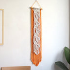 Macrame Wall Hanging with Leaf Pattern | High & Bury