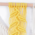 Macrame Wall Hanging with Modern Fringes and Stylish Leaf Elements | High & Bury