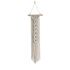 Macrame Wall Hanging with Wooden Ring and Decorative Elements | High & Bury