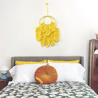 Macrame Wall Hanging Yellow Green | High & Bury