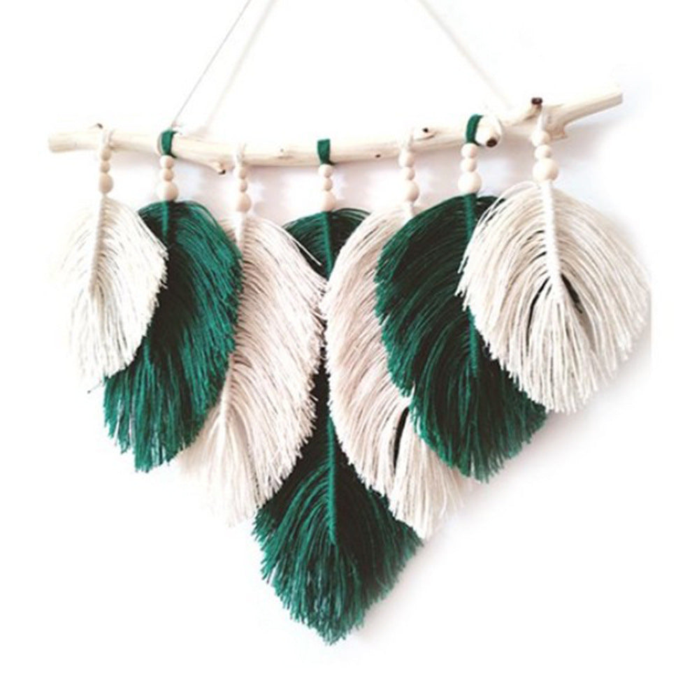 Macrame Wall Hanging Yellow Green | High & Bury