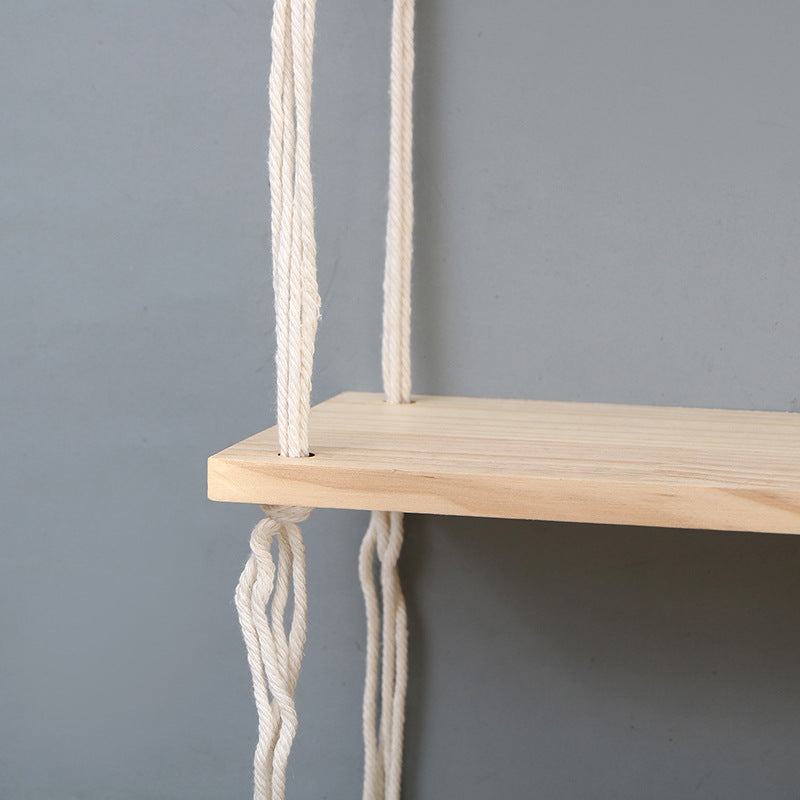 Macrame Wall Mounted Shelf | High & Bury