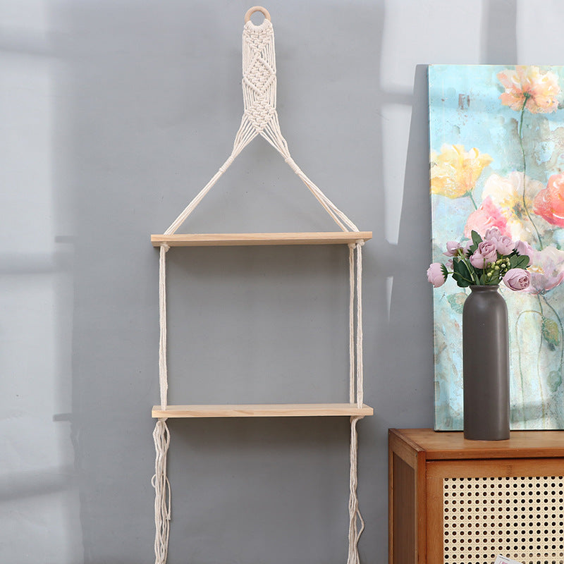 Macrame Wall Mounted Shelf | High & Bury