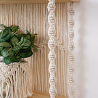 Macrame Wall Organizer with Shelves | High & Bury