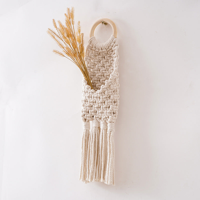 Macrame Wall Pocket Organizer | High & Bury