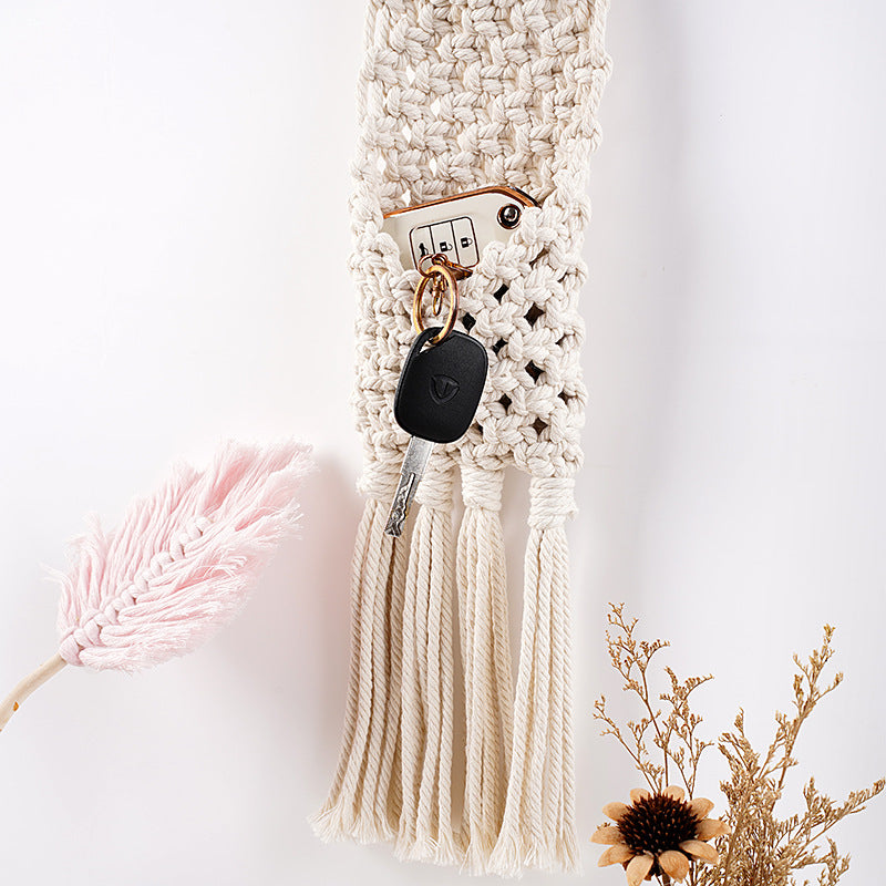 Macrame Wall Pocket Organizer | High & Bury