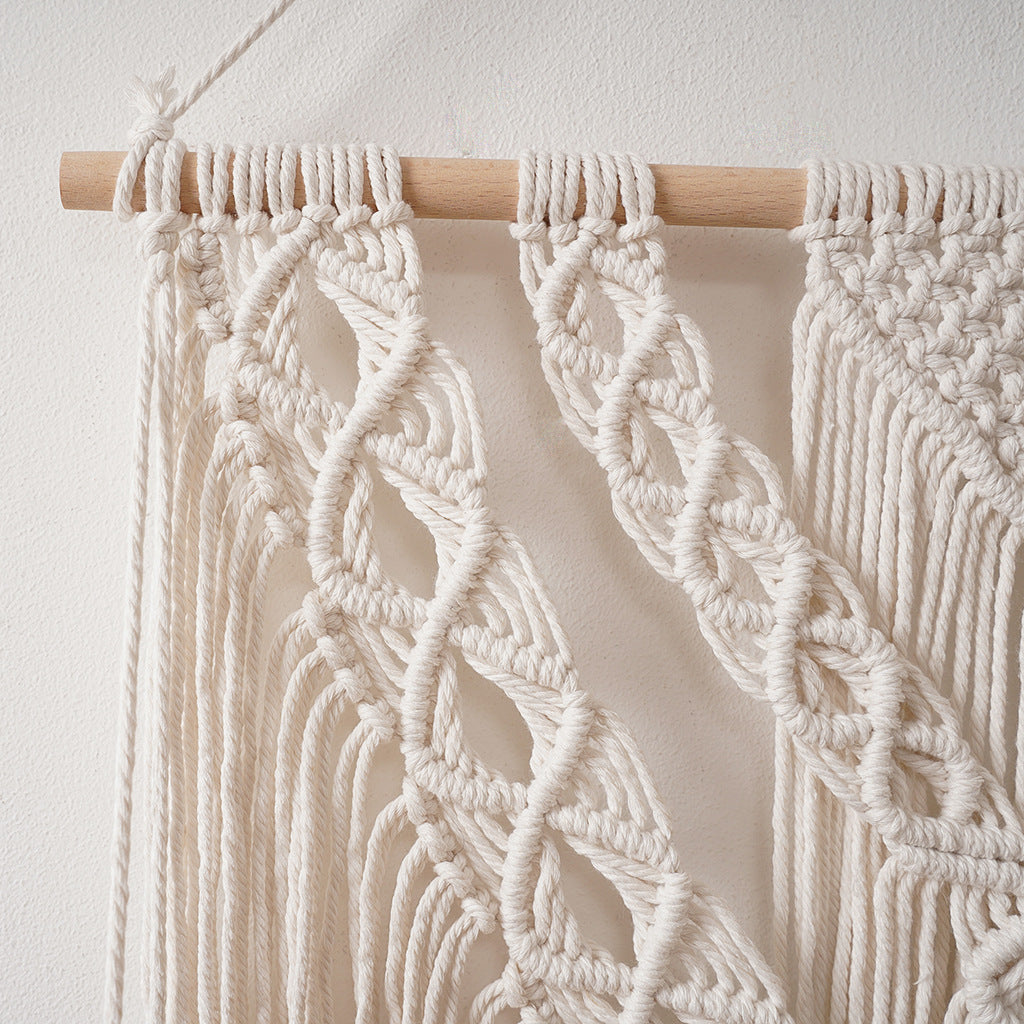Macrame Wall Shelf Organizer with Bohemian Design | High & Bury