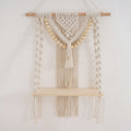 Macrame Wall Shelf with Decorative Beads | High & Bury