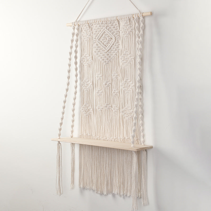 Macrame Wall Shelf with Hanger | High & Bury