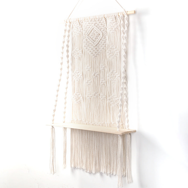 Macrame Wall Shelf with Hanger | High & Bury