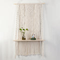 Macrame Wall Shelf with Hanger | High & Bury