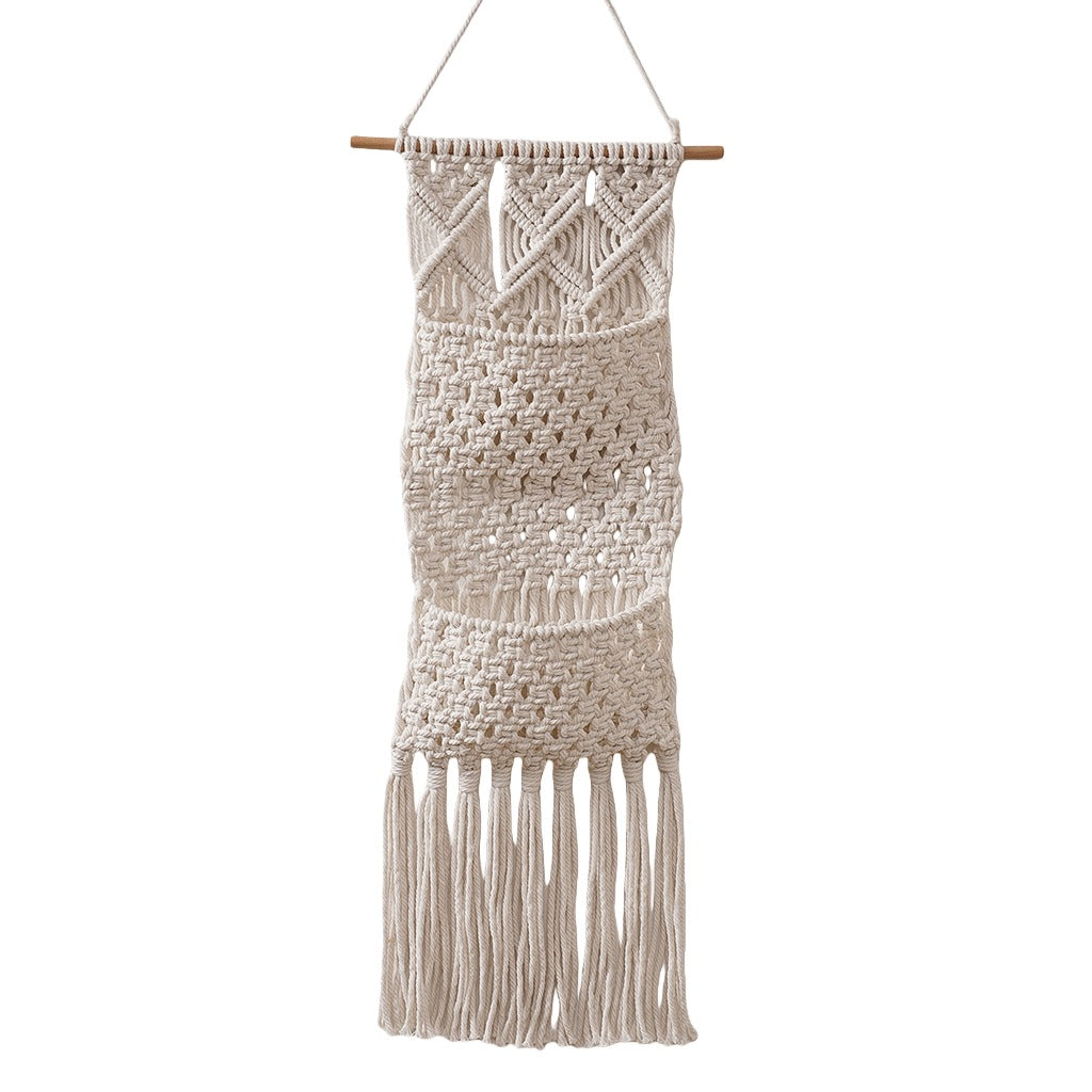 Macrame Wall Tapestry Off White | High & Bury