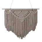 Macrame Wall Tapestry with Artistic Fringes | High & Bury
