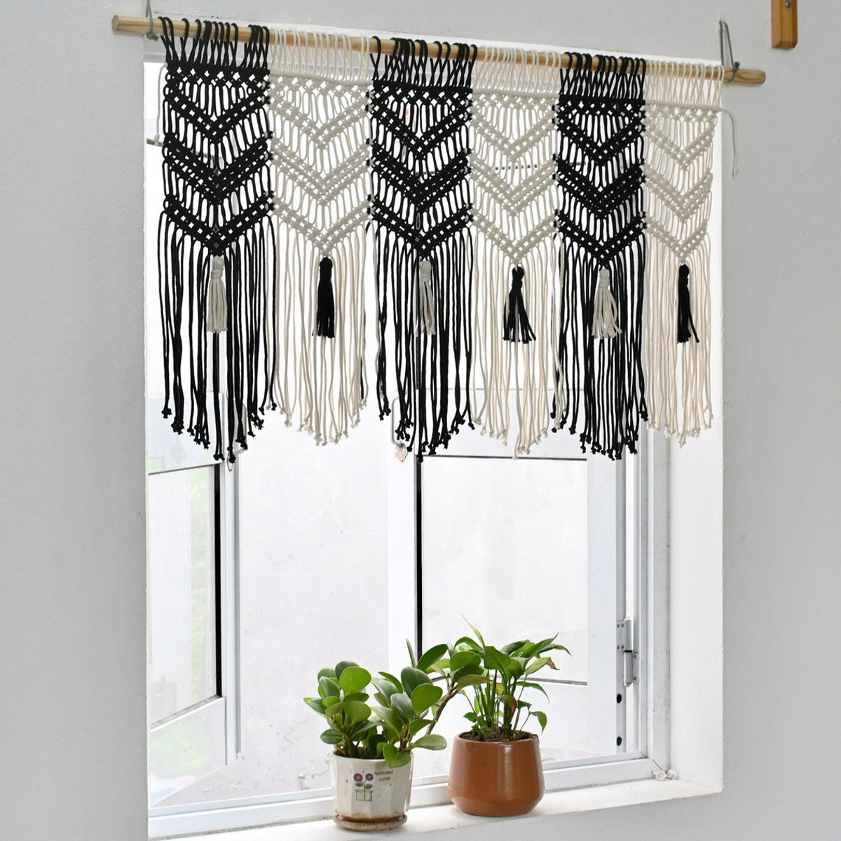 Macrame Wall Tapestry with Decorative Tassels | High & Bury