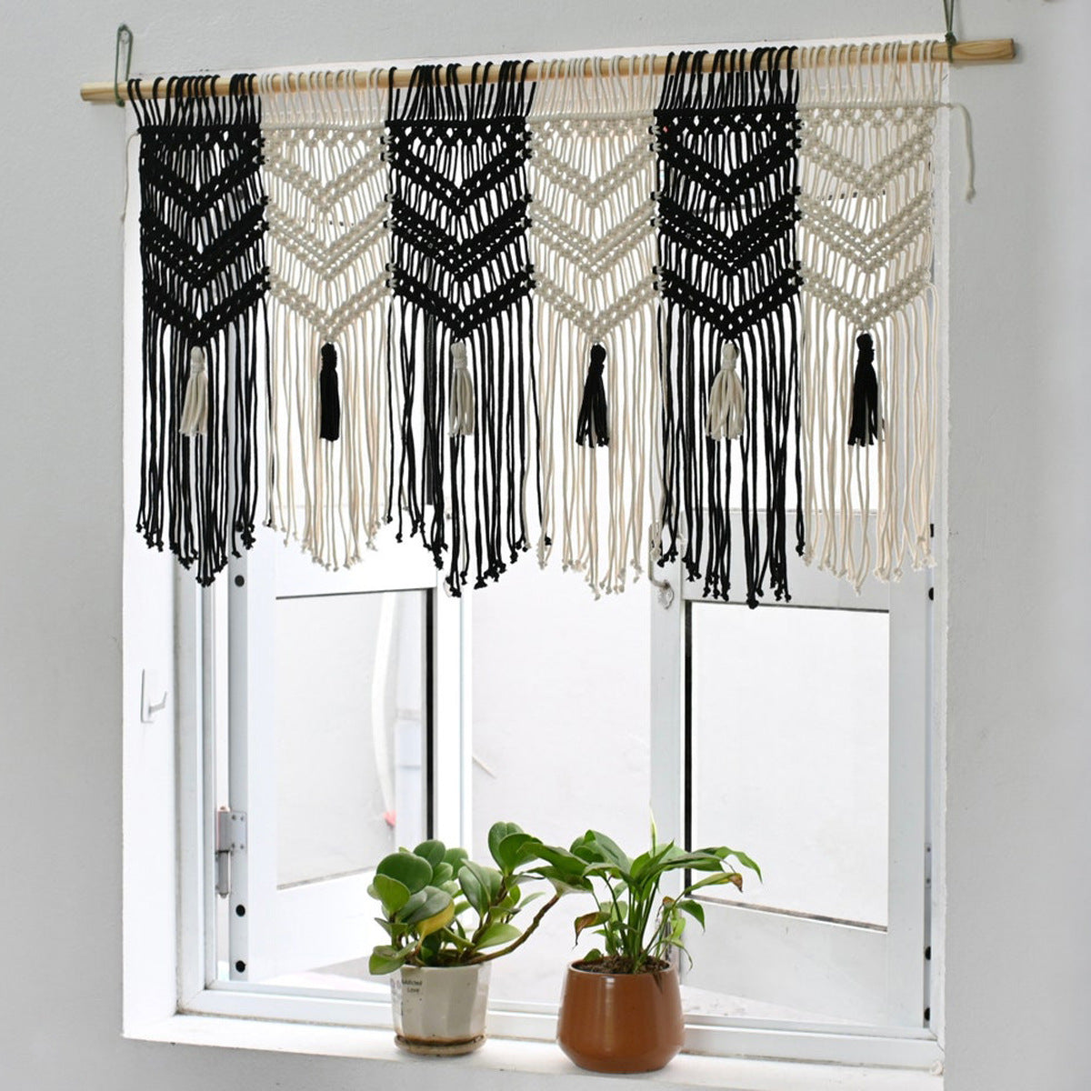 Macrame Wall Tapestry with Decorative Tassels | High & Bury