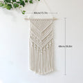 Macrame Wall Tapestry with Detailed Fringe Design | High & Bury