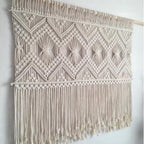 Macrame Wall Tapestry with Elegant Fringe | High & Bury