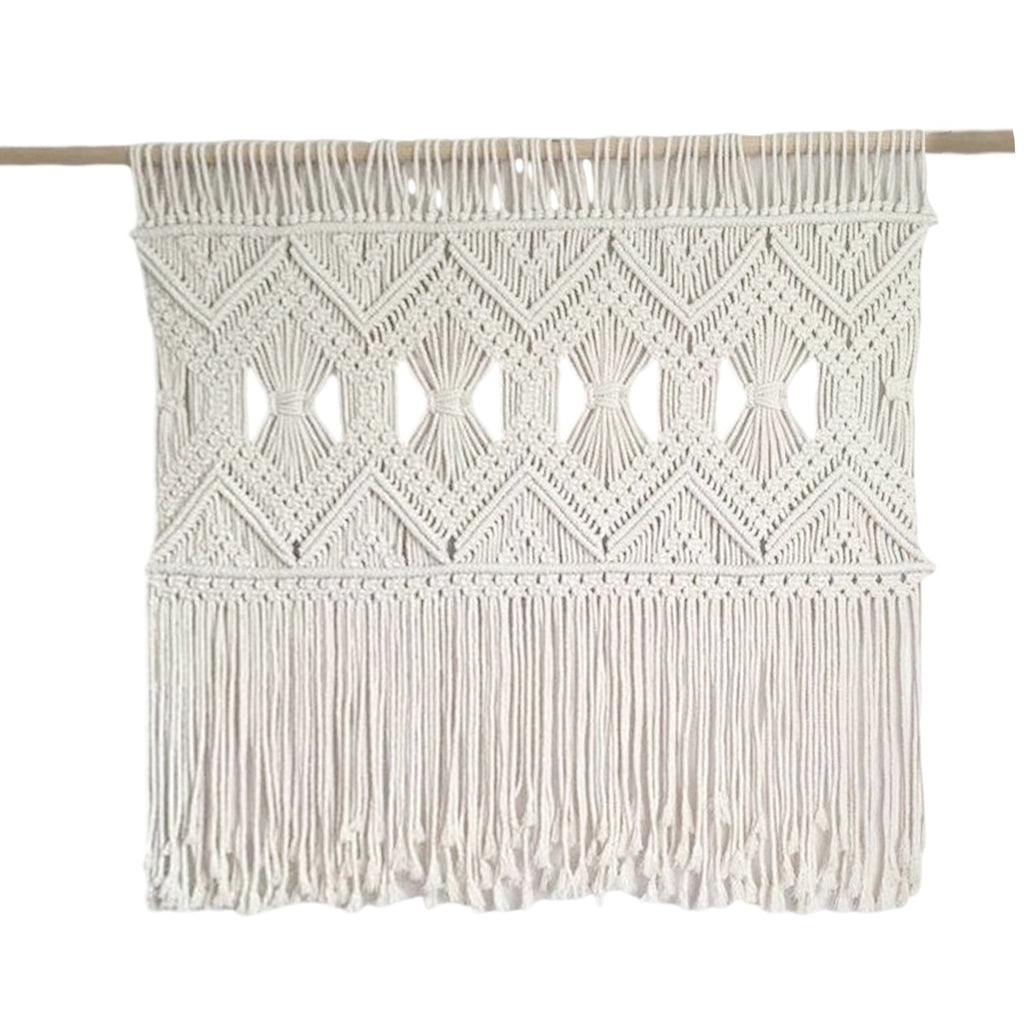 Macrame Wall Tapestry with Elegant Fringe | High & Bury
