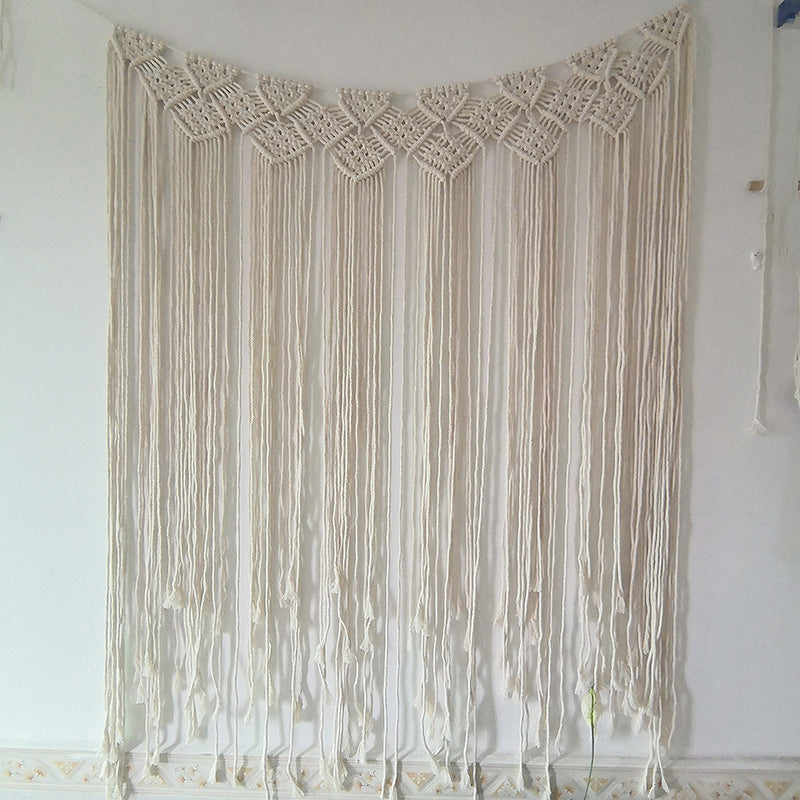 Macrame Wall Tapestry with Intricate Knot Patterns | High & Bury