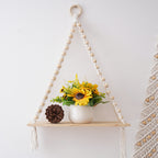 Macrame Wooden Shelf | High & Bury