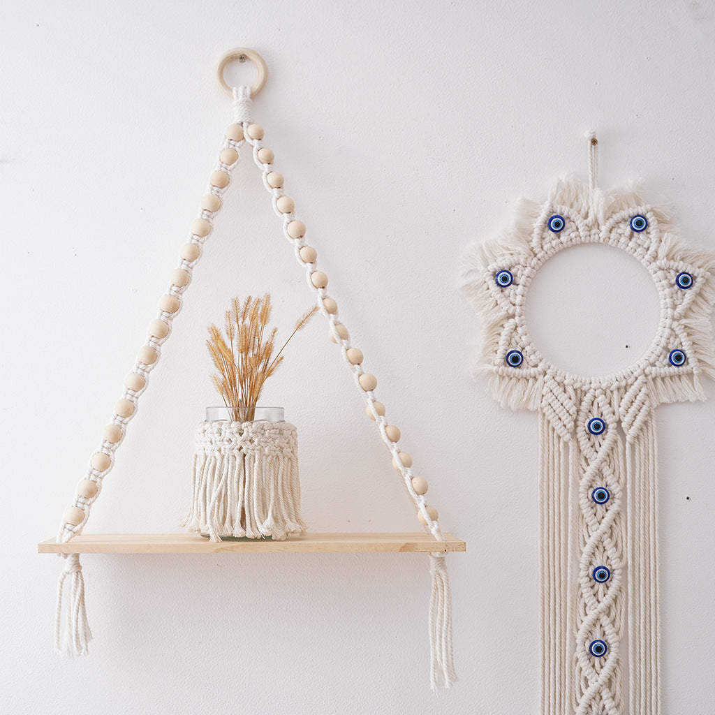Macrame Wooden Shelf | High & Bury