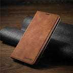 Magnetic Leather iPhone Case with Shock and Scratch Protection, view 4
