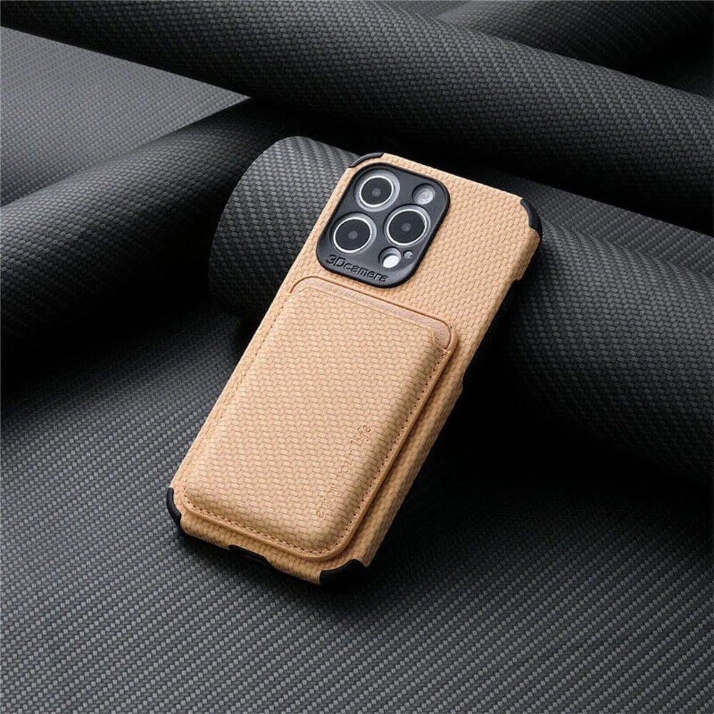 MagSafe Wallet Case for iPhone with Card Slot, TPU and PU, Slim Design, view 5