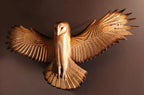 Majestic Owl Resin Wall Decoration with Hooks and Painted Finish, view 2