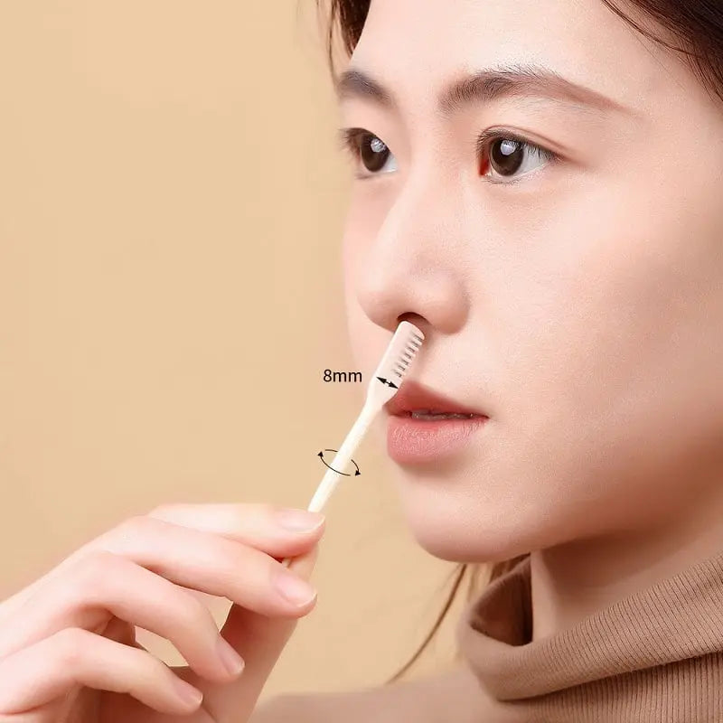 Manual Nose and Ear Hair Trimmer with Stainless Steel Blade