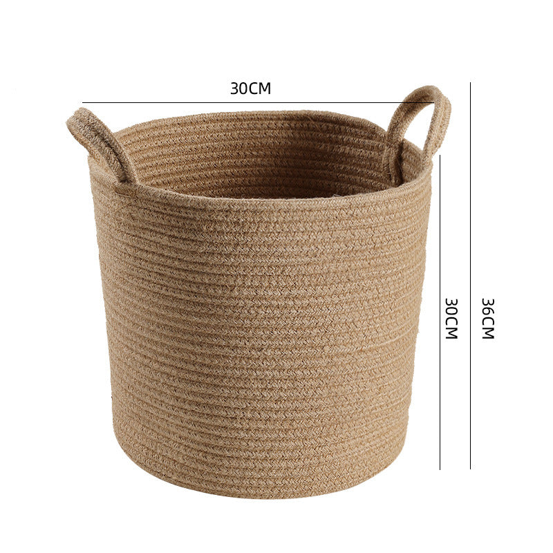 Manufactured Natural Fiber Storage Basket | High & Bury