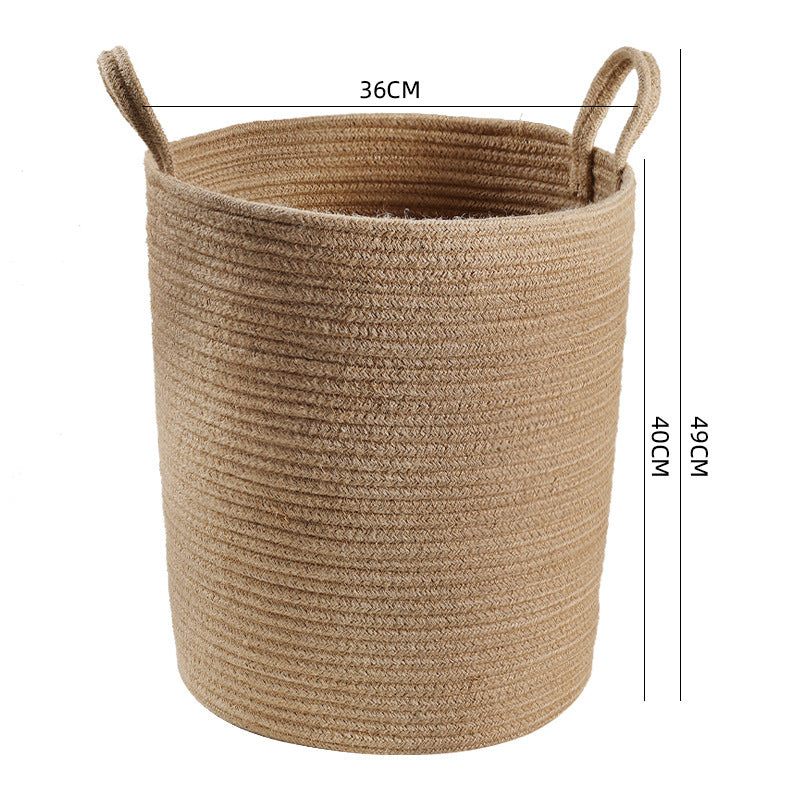 Manufactured Natural Fiber Storage Basket | High & Bury