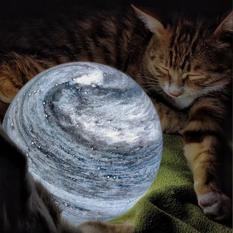 Marble Vortex Orb LED Table Lamp | High & Bury