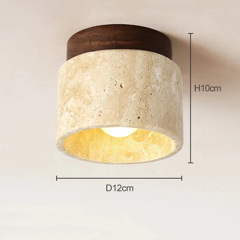 Marshfell Travertine Surface Mounted Downlight