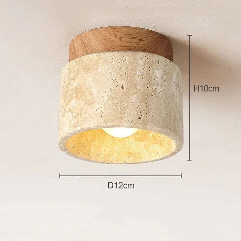 Marshfell Travertine Surface Mounted Downlight