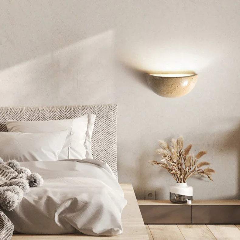 Maryra Travertine Wall Lamp